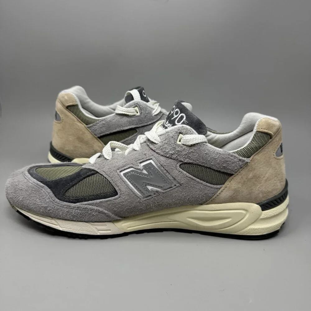 New Balance Teddy Santis 990v2 Men's Size 14 Gray Lace Up Athletic Running Shoes